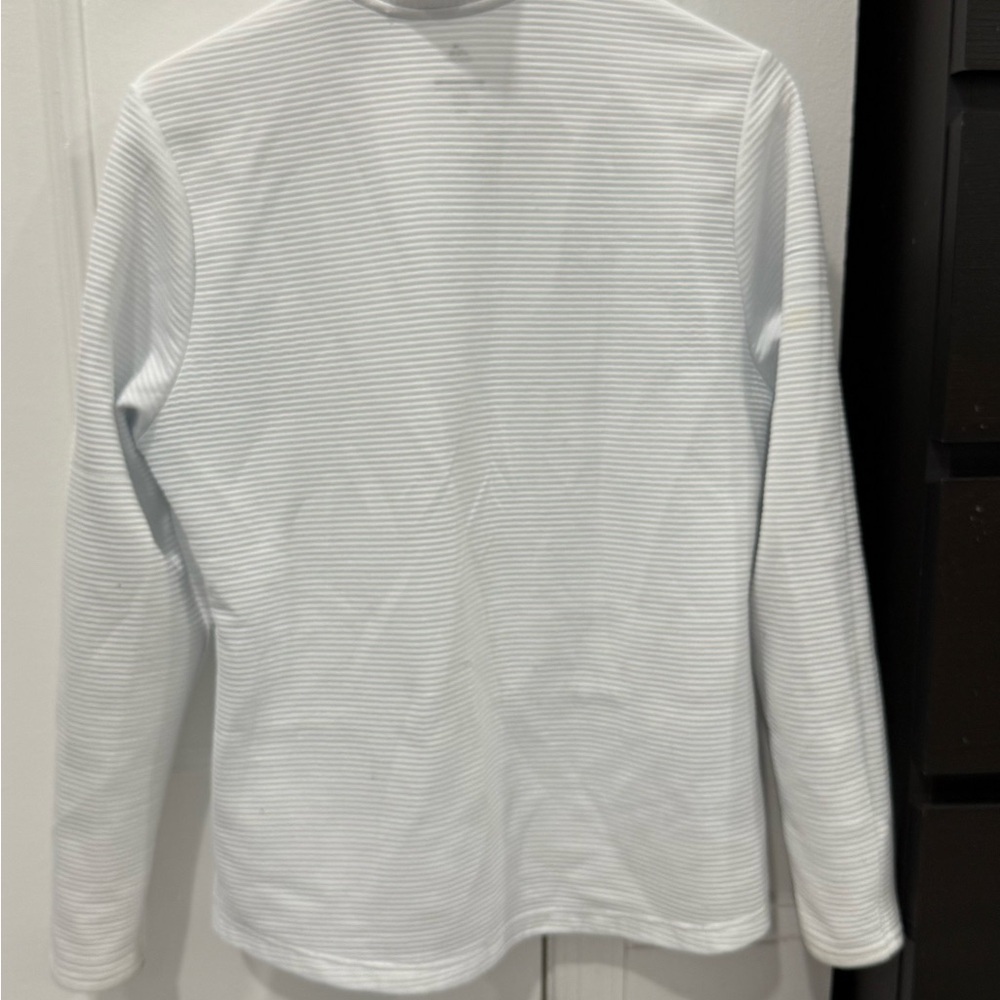 Adidas White Ribbed Golf Jacket - Picture 2 of 3